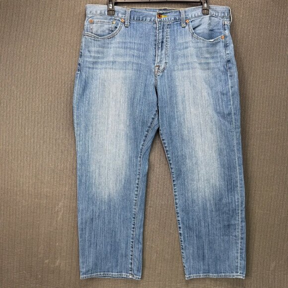 Lucky Brand Mens Size 40x30 Blue 361 Vintage Straight Jeans Light Wash Denim - Picture 1 of 10